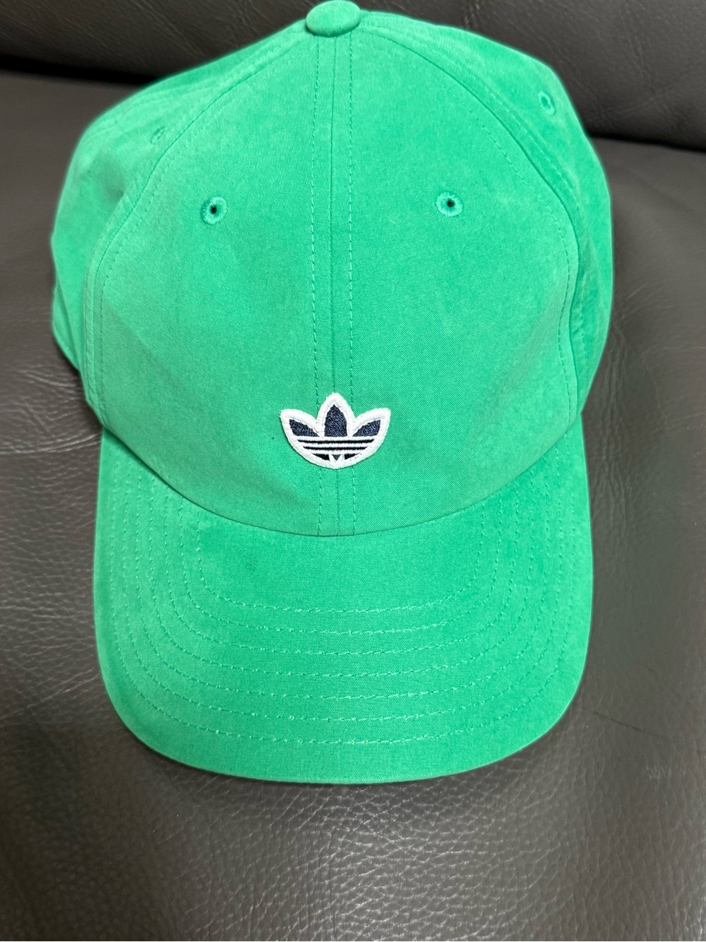 adidas Green Trefoil Kids Baseball Cap
